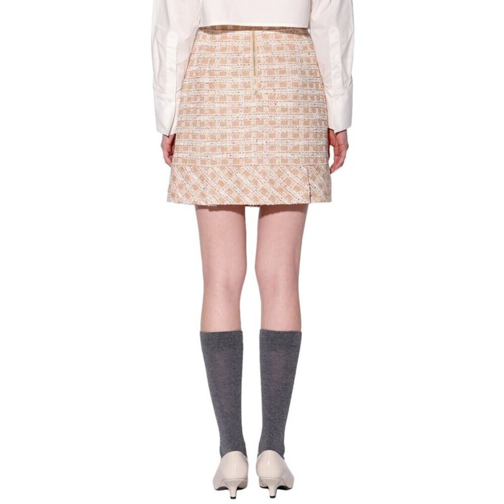 Walter Baker Womens  Bree Skirt, Tan - Picture 2 of 5